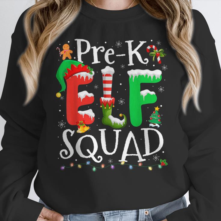 Elf Squad Pre-k Teacher Christmas Child Xmas Women Crewneck Sweatshirt, funny design Elf Squad Pre-k Teacher Christmas Child Xmas Women Crewneck Sweatshirt, funny design