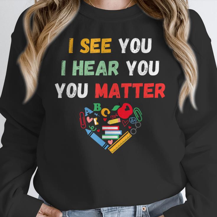Emotional Intelligence Quote For School Counselor Teacher Women Crewneck Sweatshirt, funny design