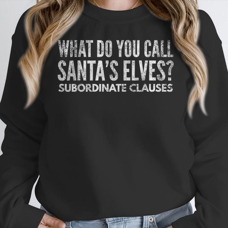 English Teacher About Grammar And Christmas Women Crewneck Sweatshirt, English Teacher Gifts, funny design English Teacher About Grammar And Christmas Women Crewneck Sweatshirt, English Teacher Gifts, funny design