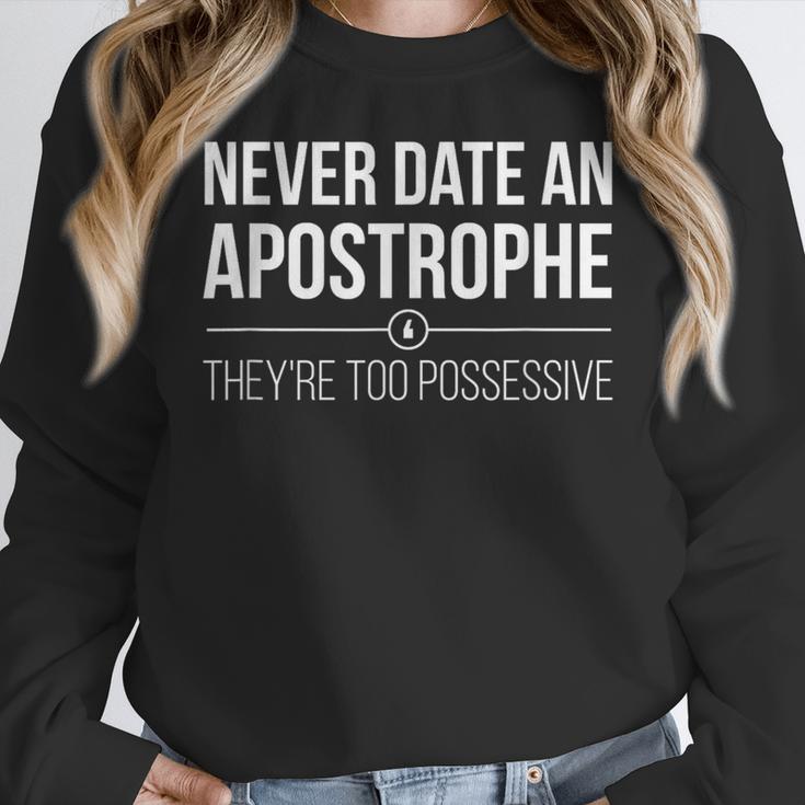 English Teacher Grammar Pun Shirt Women Crewneck Sweatshirt, English Teacher Gifts, funny design English Teacher Grammar Pun Shirt Women Crewneck Sweatshirt, English Teacher Gifts, funny design