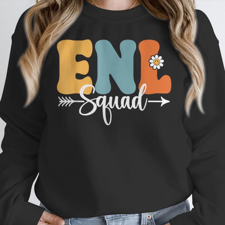 ENL Squad Back To School Teachers Students ENL Crew Men Women Girls Kids Women Crewneck Sweatshirt, funny design ENL Squad Back To School Teachers Students ENL Crew Men Women Girls Kids Women Crewneck Sweatshirt, funny design