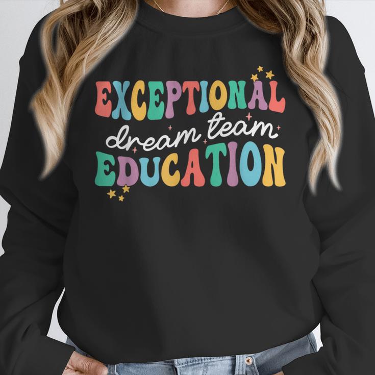 Exceptional Education Dream Team SPED ESE Teacher Autism Women Crewneck Sweatshirt, funny design Exceptional Education Dream Team SPED ESE Teacher Autism Women Crewneck Sweatshirt, funny design