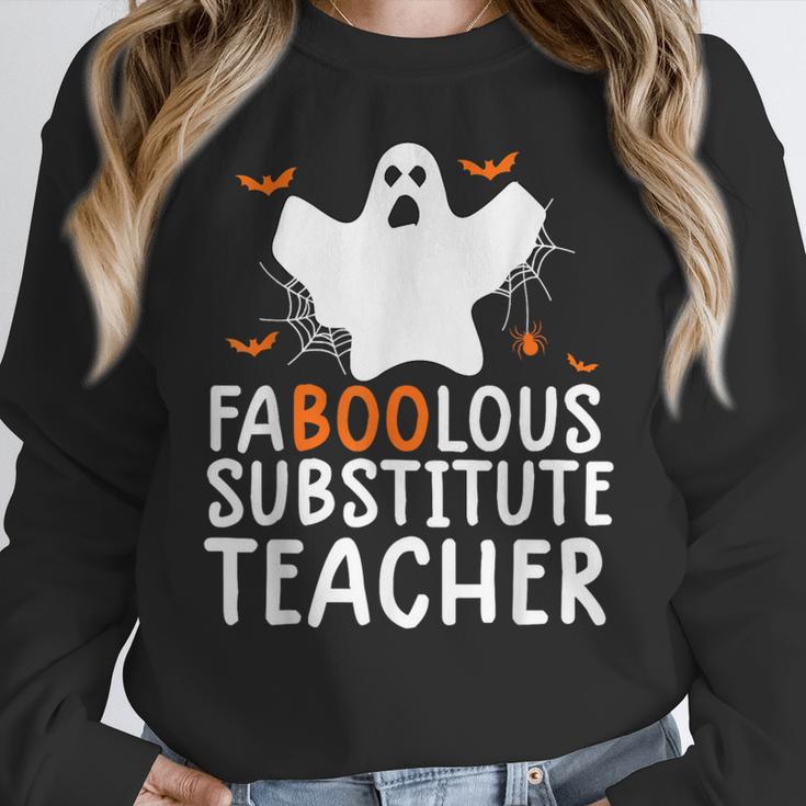 Faboolous Substitute Teacher Halloween Costume Women Crewneck Sweatshirt, funny design