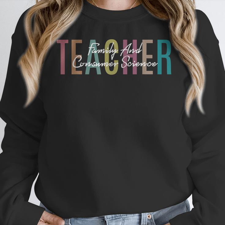 FACS Teacher Family And Consumer Science Teacher Women Crewneck Sweatshirt, Science Teacher Gifts, funny design