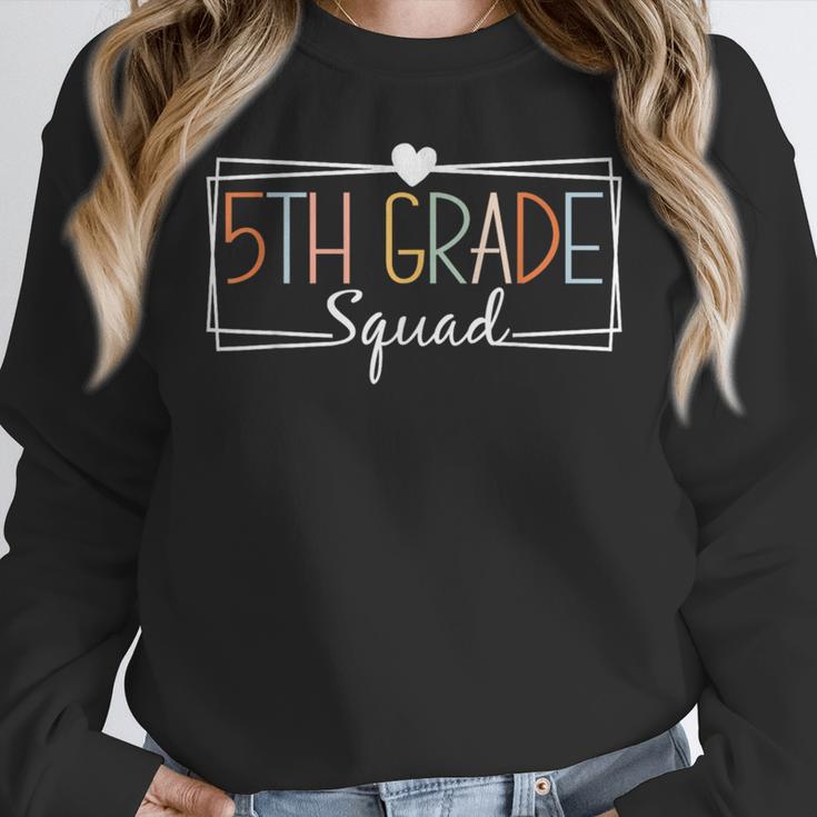 Fifth Grade Squad Teachers Kids 5th Grade Back To School Women Crewneck Sweatshirt, funny design Fifth Grade Squad Teachers Kids 5th Grade Back To School Women Crewneck Sweatshirt, funny design