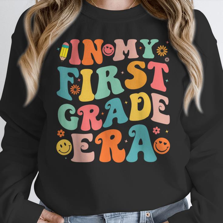 In My First Grade Era 1st Grade Teacher Back To School Women Crewneck Sweatshirt, First Grade Teacher Gifts, funny design