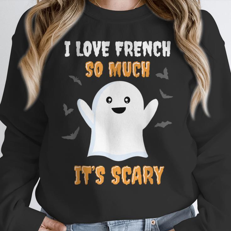 French Teacher Halloween French Class School Women Crewneck Sweatshirt, funny design French Teacher Halloween French Class School Women Crewneck Sweatshirt, funny design