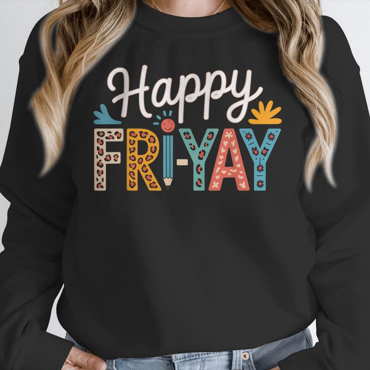 Fri-Yay Teacher Fry Yay Friday Weekend Happy Fri-Yay Women Crewneck Sweatshirt, funny design Fri-Yay Teacher Fry Yay Friday Weekend Happy Fri-Yay Women Crewneck Sweatshirt, funny design