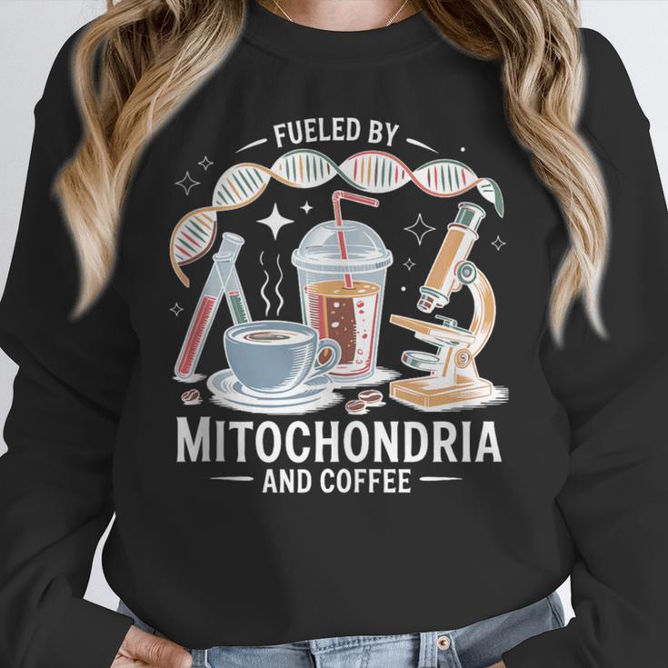 Fueled By Mitochondria Coffee Science Teacher Student Women Crewneck Sweatshirt, Science Teacher Gifts, funny design Fueled By Mitochondria Coffee Science Teacher Student Women Crewneck Sweatshirt, Science Teacher Gifts, funny design