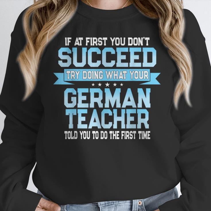 Fun German Teacher Appreciation Language Class Saying Women Crewneck Sweatshirt, German Teacher Gifts, funny design Fun German Teacher Appreciation Language Class Saying Women Crewneck Sweatshirt, German Teacher Gifts, funny design