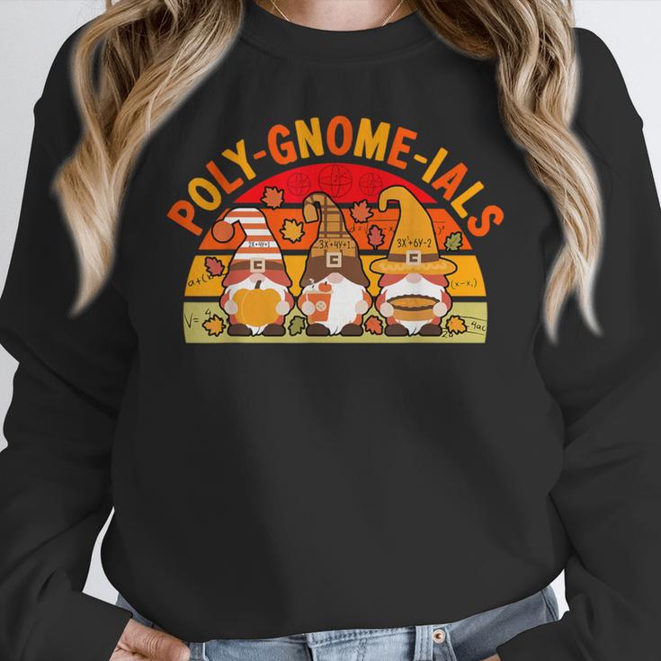 Fun Polynomial Calculus Algebra Poly-Gnome-Ials Math Teacher Women Crewneck Sweatshirt, funny design Fun Polynomial Calculus Algebra Poly-Gnome-Ials Math Teacher Women Crewneck Sweatshirt, funny design