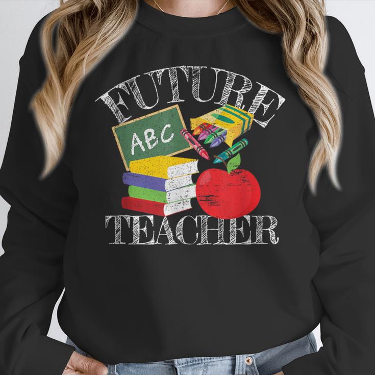 Future Teacher Costume Tee For Men Women Adults And Kids Women Crewneck Sweatshirt, Future Teacher Gifts, funny design