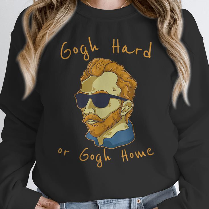 Go Hard Or Go Home Art Teacher Women Crewneck Sweatshirt, funny design Go Hard Or Go Home Art Teacher Women Crewneck Sweatshirt, funny design