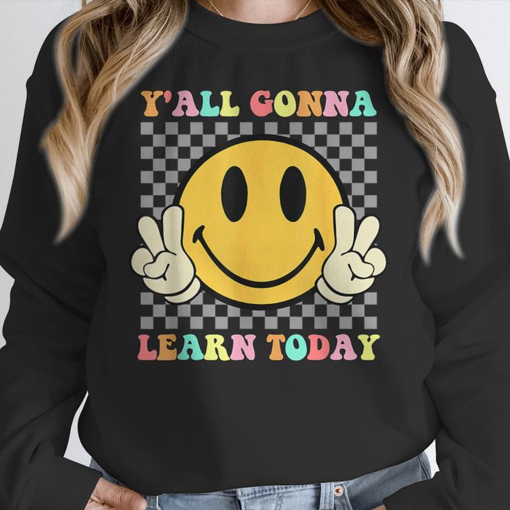 You All Gonna Learn Today Shirt Retro Groovy Teacher Life Women Crewneck Sweatshirt, Groovy Teacher Gifts, funny design You All Gonna Learn Today Shirt Retro Groovy Teacher Life Women Crewneck Sweatshirt, Groovy Teacher Gifts, funny design