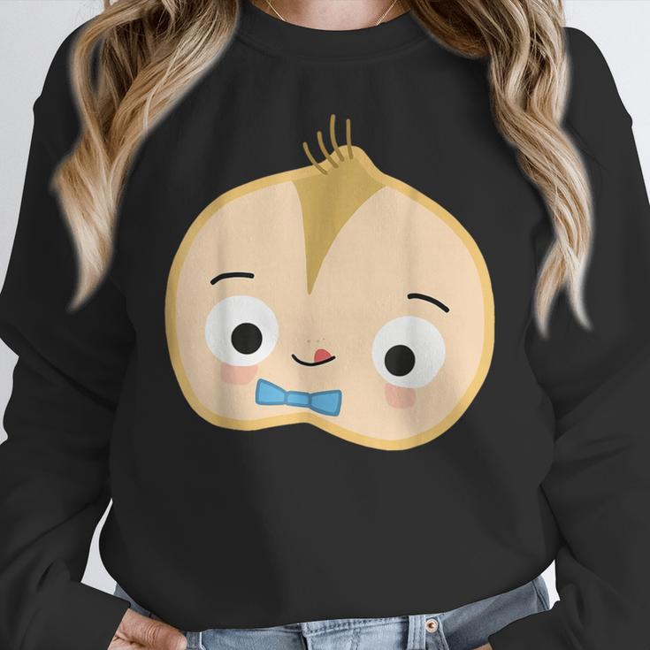 Good Egg Teacher Halloween Costume Group The Cool Bean Women Crewneck Sweatshirt, funny design