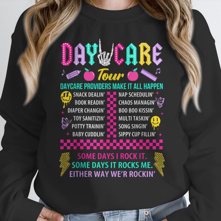 Groovy Day Care Some Days I Rock It Day Care Teacher Life Women Crewneck Sweatshirt, Groovy Teacher Gifts, funny design Groovy Day Care Some Days I Rock It Day Care Teacher Life Women Crewneck Sweatshirt, Groovy Teacher Gifts, funny design
