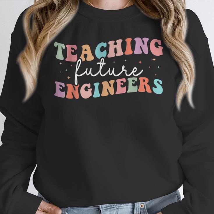 Groovy Teaching Future Engineers Teacher Engineering School Men Women Women Crewneck Sweatshirt, Future Teacher Gifts, Groovy Teacher Gifts, funny design Groovy Teaching Future Engineers Teacher Engineering School Men Women Women Crewneck Sweatshirt, Future Teacher Gifts, Groovy Teacher Gifts, funny design
