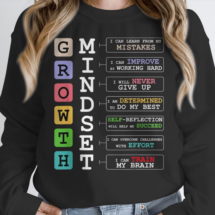 Growth Mindset Shirt Positive School Classroom Teacher Women Crewneck Sweatshirt, funny design Growth Mindset Shirt Positive School Classroom Teacher Women Crewneck Sweatshirt, funny design
