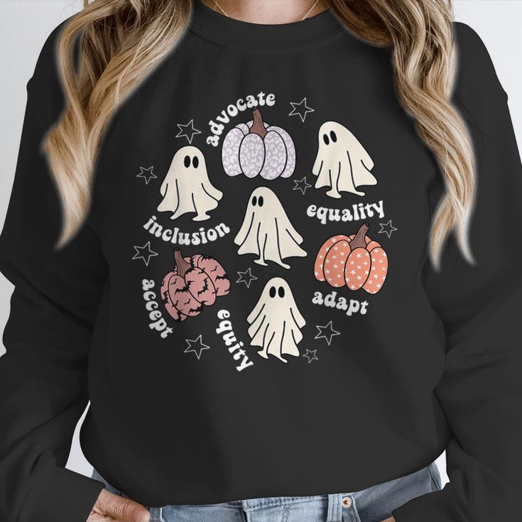 Halloween Advocate Heat Transfers Special Education Teacher Men Women Women Crewneck Sweatshirt, funny design Halloween Advocate Heat Transfers Special Education Teacher Men Women Women Crewneck Sweatshirt, funny design