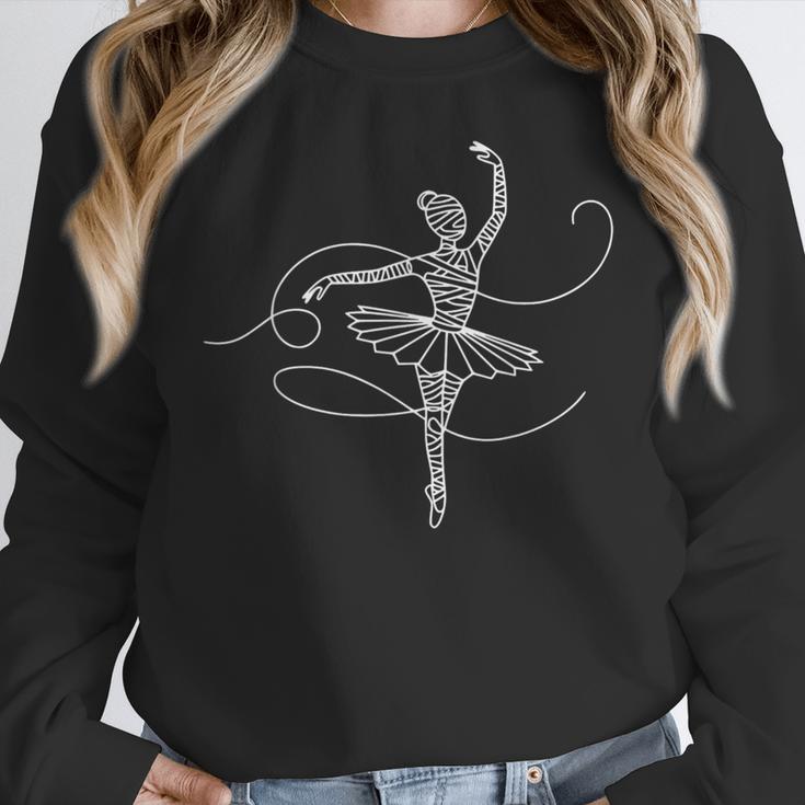 Halloween Ballet Mummy Ballerina Spooky Dance Teacher Women Women Crewneck Sweatshirt, funny design Halloween Ballet Mummy Ballerina Spooky Dance Teacher Women Women Crewneck Sweatshirt, funny design