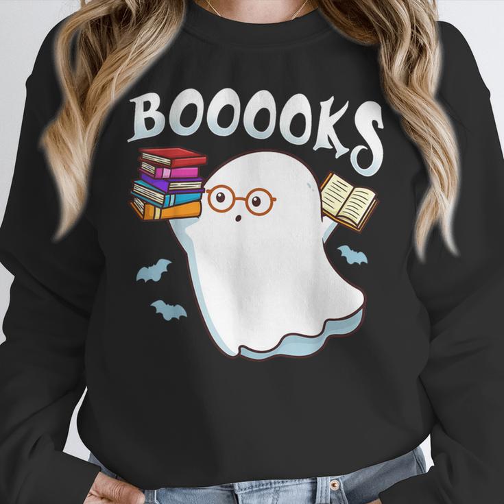Halloween Books Librarian English Teacher Reader Reading Women Crewneck Sweatshirt, English Teacher Gifts, funny design Halloween Books Librarian English Teacher Reader Reading Women Crewneck Sweatshirt, English Teacher Gifts, funny design