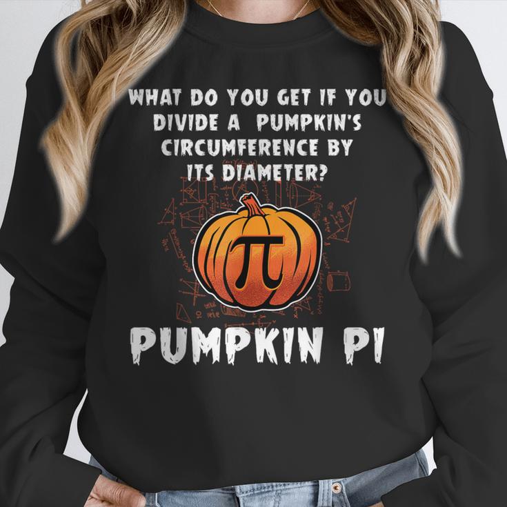 Halloween Pumpkin Pi Math Geometry Teachers Students For Men Women Kids Women Crewneck Sweatshirt, funny design
