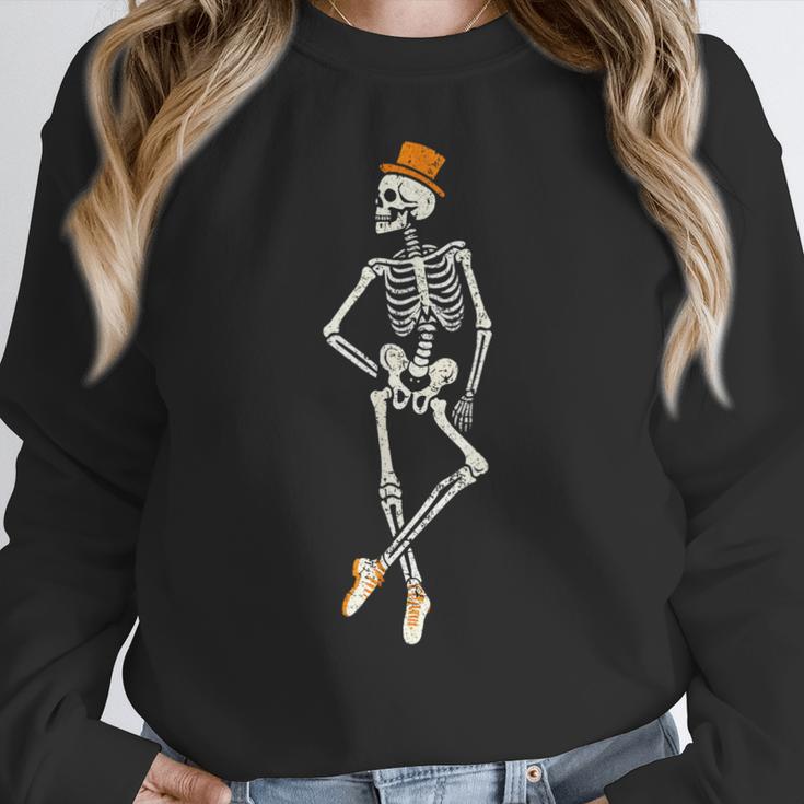 Halloween Skeleton Tap Dance Ballet Dance Teacher Women Crewneck Sweatshirt, funny design Halloween Skeleton Tap Dance Ballet Dance Teacher Women Crewneck Sweatshirt, funny design