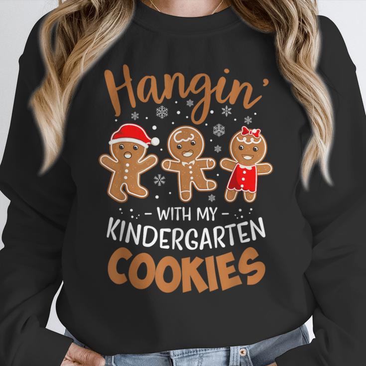 Hangin My Kindergarten Cookie Gingerbread Christmas Teacher For Men Women Kids Women Crewneck Sweatshirt, funny design Hangin My Kindergarten Cookie Gingerbread Christmas Teacher For Men Women Kids Women Crewneck Sweatshirt, funny design
