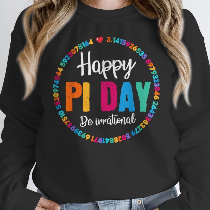 Happy Pi Day Pie Math Coach Teacher Pi Day Lover Nerdy Women Crewneck Sweatshirt, funny design