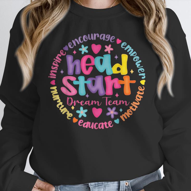 Head Start Dream Team Squad Teacher Headstart Back To School Women Crewneck Sweatshirt, funny design Head Start Dream Team Squad Teacher Headstart Back To School Women Crewneck Sweatshirt, funny design
