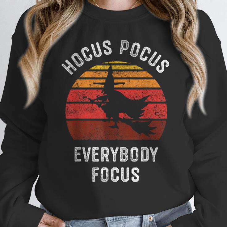 Hocus Pocus Everybody Focus Witch Halloween Teacher Women Women Crewneck Sweatshirt, funny design Hocus Pocus Everybody Focus Witch Halloween Teacher Women Women Crewneck Sweatshirt, funny design