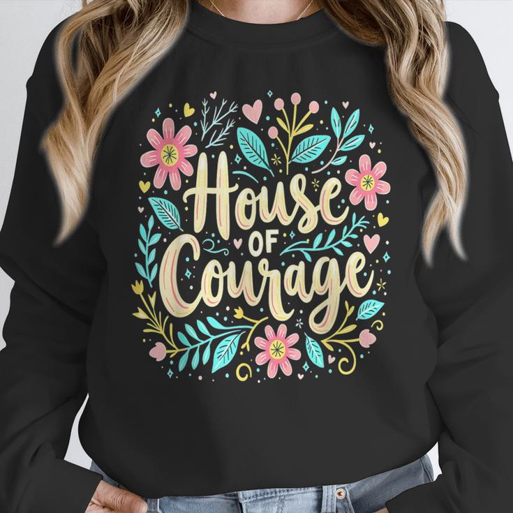 House Of Courage Flowers RCA School Teacher Student Tee Women Crewneck Sweatshirt, funny design