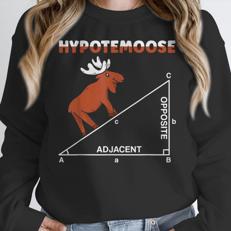Hypotemoose Mathematics Teacher Mathematician Math Geek Women Crewneck Sweatshirt, funny design Hypotemoose Mathematics Teacher Mathematician Math Geek Women Crewneck Sweatshirt, funny design