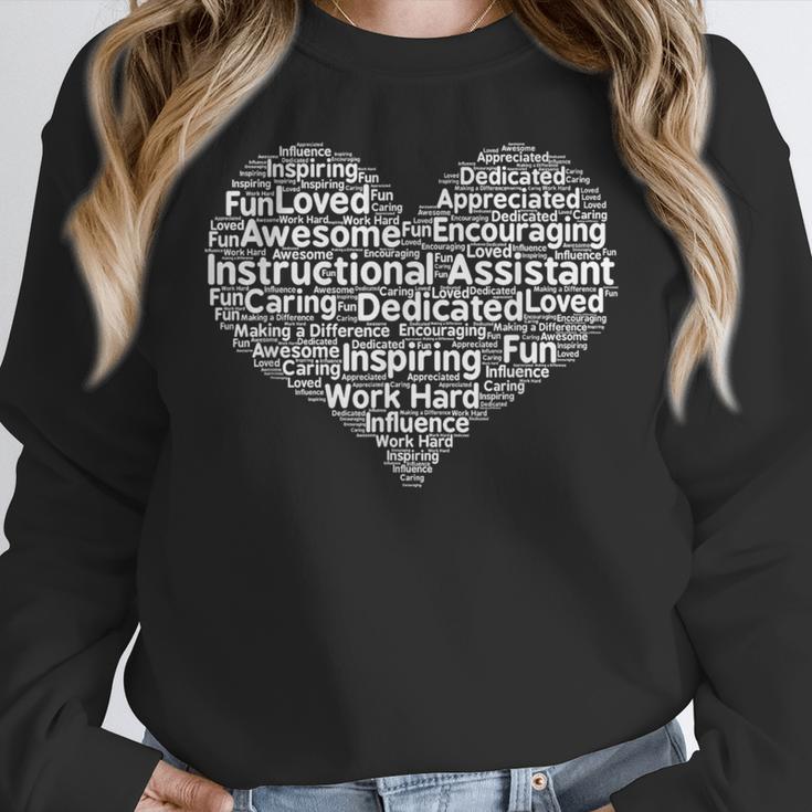 Instructional Assistant Teacher Appreciation T Shirt Women Crewneck Sweatshirt, funny design Instructional Assistant Teacher Appreciation T Shirt Women Crewneck Sweatshirt, funny design