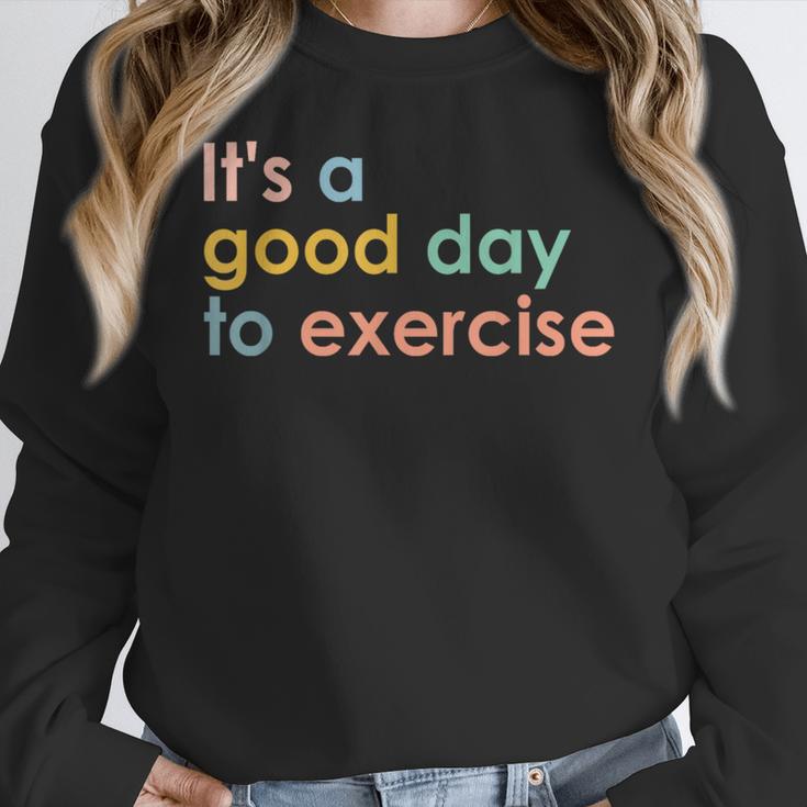 It's A Good Day To Exercise PE Teacher Gym Exercise For Men Women Women Crewneck Sweatshirt, Pe Teacher Gifts, funny design It's A Good Day To Exercise PE Teacher Gym Exercise For Men Women Women Crewneck Sweatshirt, Pe Teacher Gifts, funny design