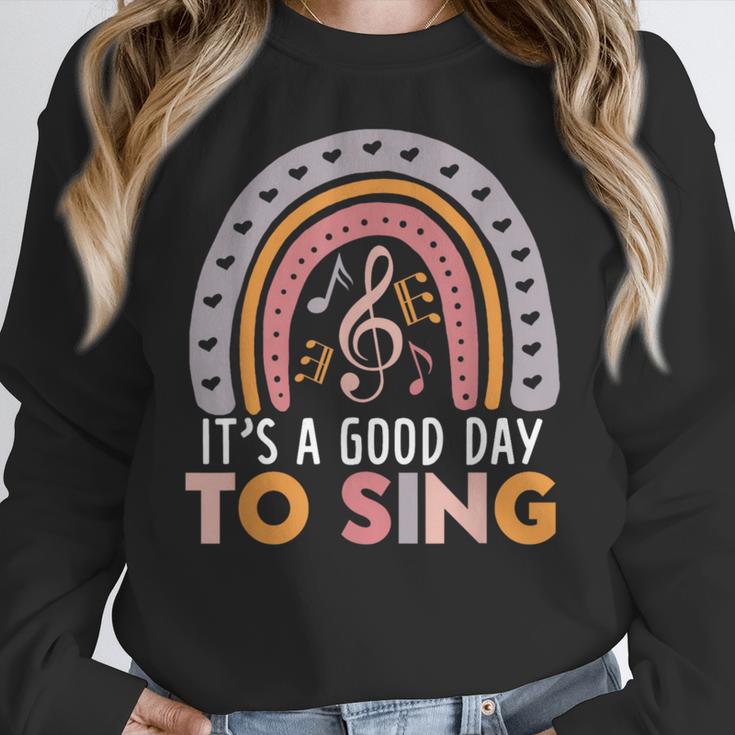 It's A Good Day To Sing Back To School Music Teacher Women Crewneck Sweatshirt, funny design It's A Good Day To Sing Back To School Music Teacher Women Crewneck Sweatshirt, funny design