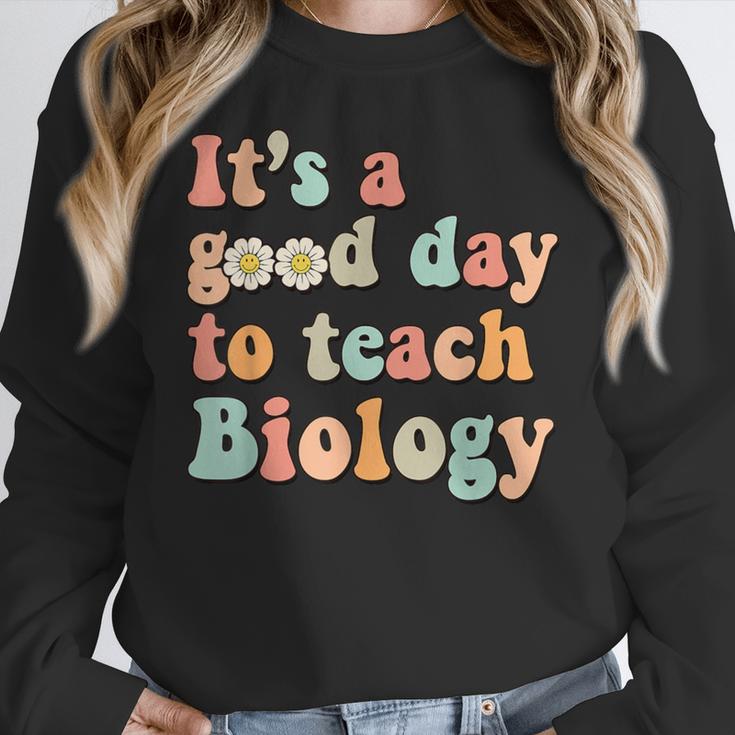 It's A Good Day To Teach Biology Biology Teacher Women Crewneck Sweatshirt, funny design It's A Good Day To Teach Biology Biology Teacher Women Crewneck Sweatshirt, funny design