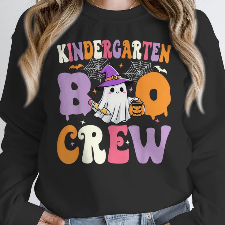 Kindergarten Boo Crew Spooky Kindergarten Halloween Teacher Women Crewneck Sweatshirt, funny design Kindergarten Boo Crew Spooky Kindergarten Halloween Teacher Women Crewneck Sweatshirt, funny design