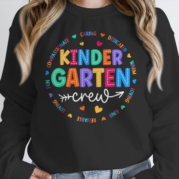 Kindergarten Crew Back To School Kindergarten Teacher Kids Women Crewneck Sweatshirt, funny design Kindergarten Crew Back To School Kindergarten Teacher Kids Women Crewneck Sweatshirt, funny design
