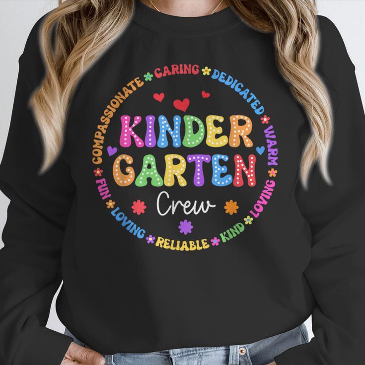 Kindergarten Crew Funy Back To School Teachers Kids Students Women Crewneck Sweatshirt, funny design