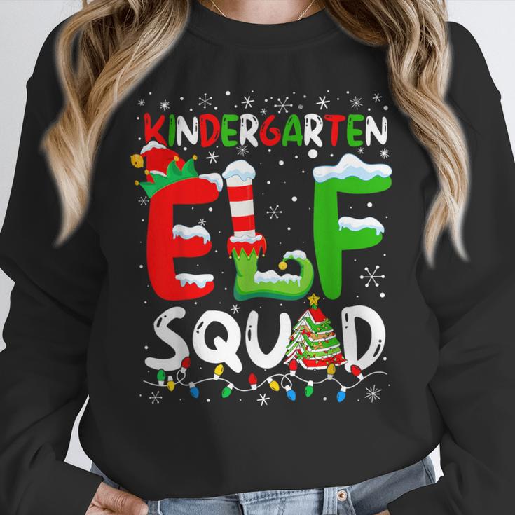 Kindergarten ELF Squad Christmas ELF Student Teacher Men Women Kids Women Crewneck Sweatshirt, funny design