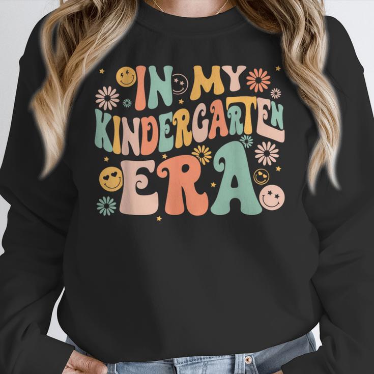 In My Kindergarten Era Retro Back To School Teacher Student Women Crewneck Sweatshirt, funny design In My Kindergarten Era Retro Back To School Teacher Student Women Crewneck Sweatshirt, funny design