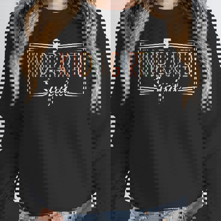 Kindergarten Squad Teachers Kids Kindergarten Back To School Women Crewneck Sweatshirt, funny design
