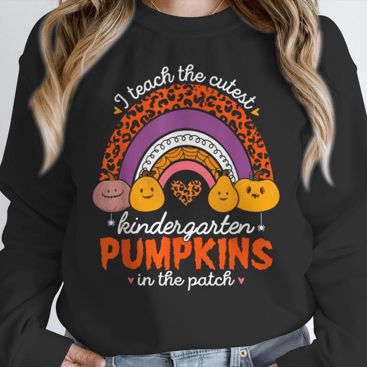 Kindergarten Teacher Pumpkin Patch Cute Women Crewneck Sweatshirt, funny design Kindergarten Teacher Pumpkin Patch Cute Women Crewneck Sweatshirt, funny design