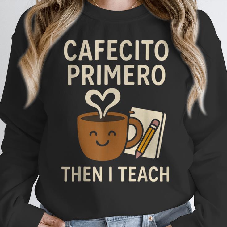 Latina Teacher Bilingual Educator Spanish Heritage Empower Women Crewneck Sweatshirt, funny design Latina Teacher Bilingual Educator Spanish Heritage Empower Women Crewneck Sweatshirt, funny design