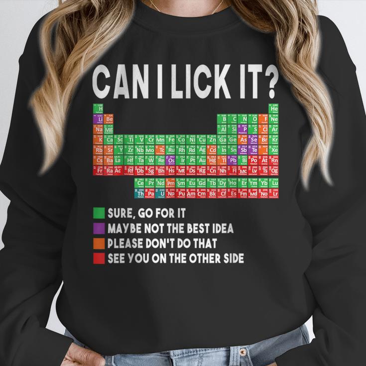 Can I Lick It Periodic Table Science Teacher Boy And Girls Women Crewneck Sweatshirt, Science Teacher Gifts, funny design Can I Lick It Periodic Table Science Teacher Boy And Girls Women Crewneck Sweatshirt, Science Teacher Gifts, funny design