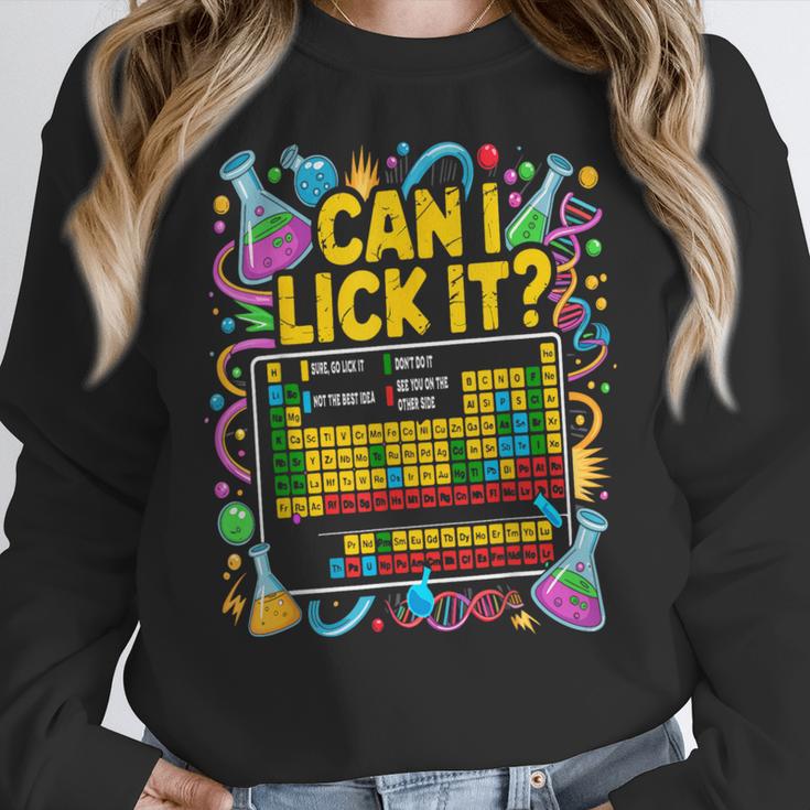 Can I Lick It Periodic Table Science Teacher Men Women Women Crewneck Sweatshirt, Science Teacher Gifts, funny design Can I Lick It Periodic Table Science Teacher Men Women Women Crewneck Sweatshirt, Science Teacher Gifts, funny design