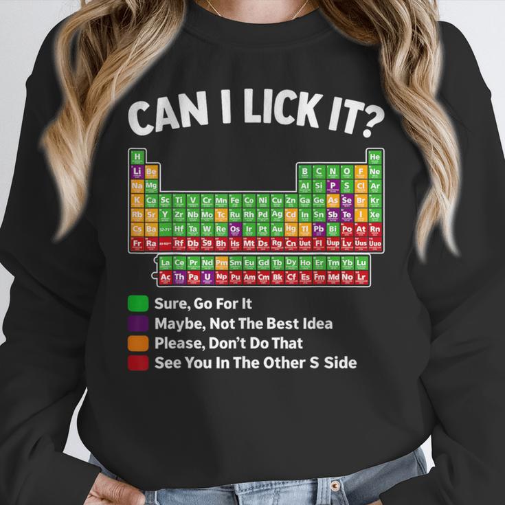 Can I Lick It Periodic Table Shirt Science Chemistry Teacher Women Crewneck Sweatshirt, Science Teacher Gifts, funny design Can I Lick It Periodic Table Shirt Science Chemistry Teacher Women Crewneck Sweatshirt, Science Teacher Gifts, funny design