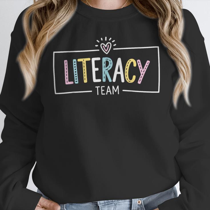 Literacy Team Teacher Women Crewneck Sweatshirt, funny design Literacy Team Teacher Women Crewneck Sweatshirt, funny design
