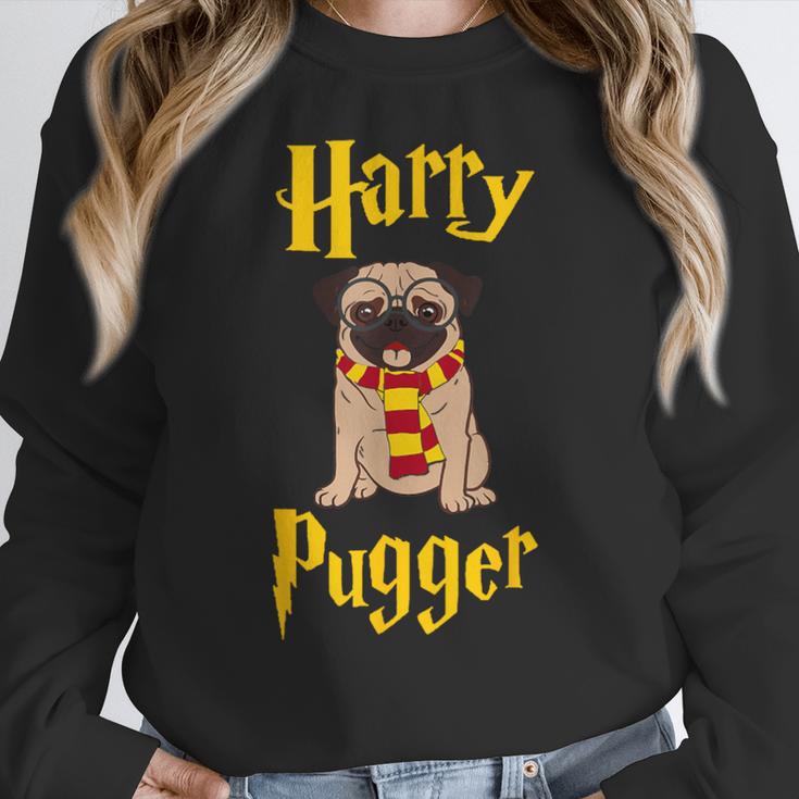 Lovely Harry Pugger Pug Women Crewneck Sweatshirt, funny design